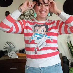 '80s vintage Betty boop pull over sweatshirt